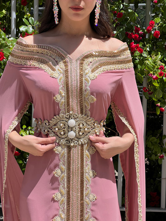 Le Caftan "Saint Tropez"By Zayyn - Élégance Intemporelle pour Mariages Orientaux