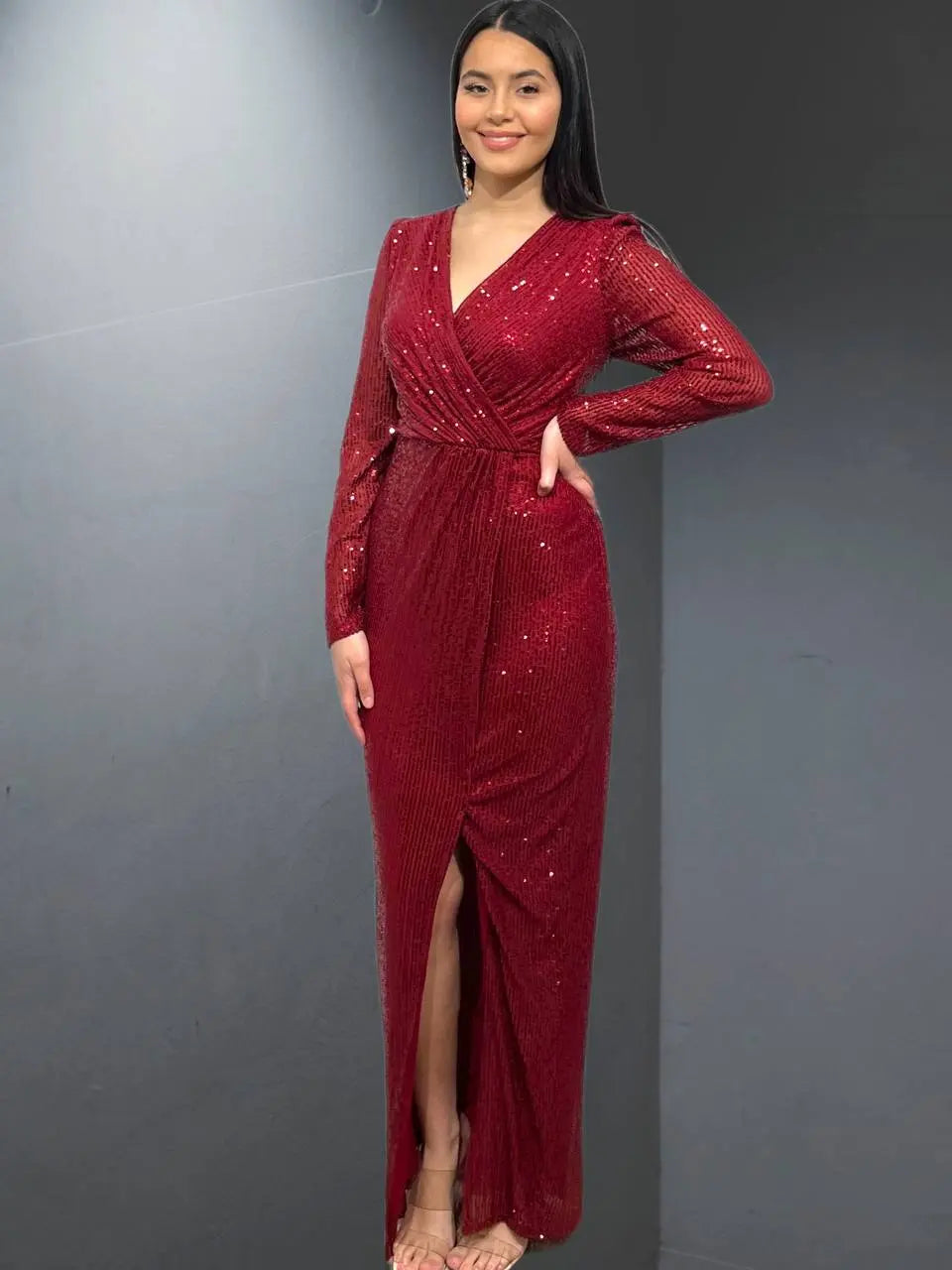 Robe Cocktail Dubai d Amir Couture Taille 1 Bordeaux